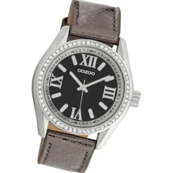 Oozoo Damen Armbanduhr Timepieces Analog Leder braun UOC10267