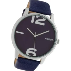 Oozoo Damen Armbanduhr Timepieces Analog Leder dunkelblau UOC10372