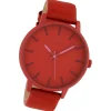 Oozoo Damen Armbanduhr Timepieces Analog Leder rot UOC10381
