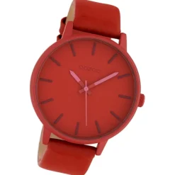 Oozoo Damen Armbanduhr Timepieces Analog Leder rot UOC10381