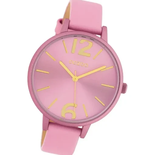 Oozoo Damen Armbanduhr Timepieces Analog Leder rosa UOC10441