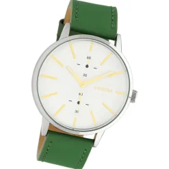 Oozoo Damen Armbanduhr Timepieces Analog Leder grün UOC10586