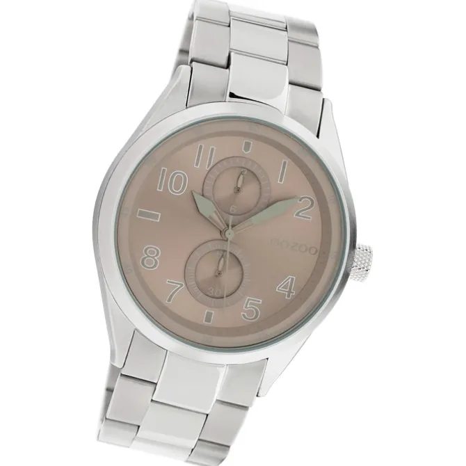 Oozoo Damen Armbanduhr Timepieces Analog Metall silber UOC10631
