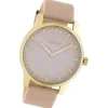 Oozoo Damen Armbanduhr Timepieces Analog Leder rose UOC10727