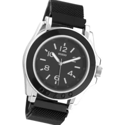 Oozoo Damen Armbanduhr Timepieces Analog Metall schwarz UOC10740