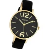 Oozoo Damen Armbanduhr Timepieces Analog Leder schwarz UOC10836