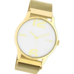 Oozoo Damen Armbanduhr Timepieces Analog Metall gold UOC10867