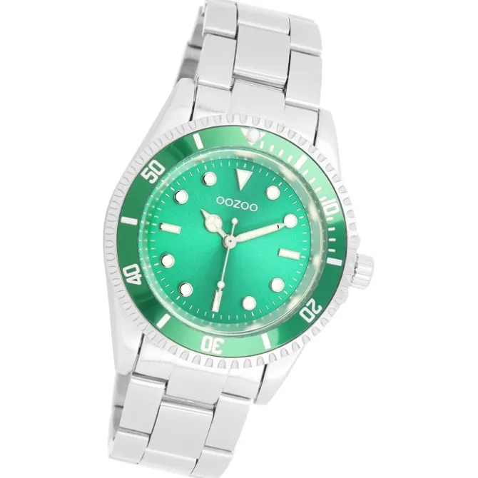 Oozoo Damen Armbanduhr Timepieces Analog Edelstahl silber UOC11146