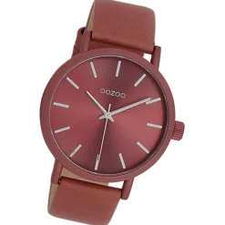 Oozoo Damen Armbanduhr Timepieces Analog Leder altrosa UOC11195