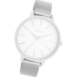 Oozoo Damen Armbanduhr Timepieces Analog Metall silber UOC11362