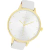 Oozoo Damen Armbanduhr Timepieces Analog Leder weiß UOC11158