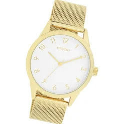 Oozoo Damen Armbanduhr Timepieces Analog Metall gold UOC11322