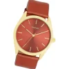 Oozoo Damen Armbanduhr Timepieces Analog Leder rot UOC11335