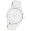 Oozoo Damen Armbanduhr Timepieces Analog Leder weiß UOC11354
