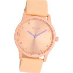 Oozoo Damen Armbanduhr Timepieces Analog Leder orange UOC11075