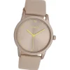 Oozoo Damen Armbanduhr Timepieces Analog Leder grau UOC11076