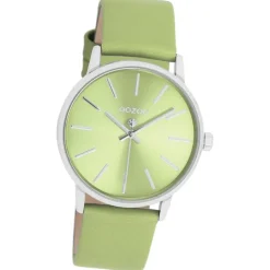 Oozoo Damen Armbanduhr Timepieces Analog Leder grün UOC11367