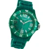 Oozoo Damen Armbanduhr Timepieces Analog Silikon grün UOC4351A