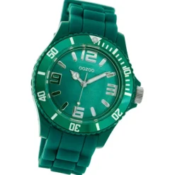 Oozoo Damen Armbanduhr Timepieces Analog Silikon grün UOC4351A