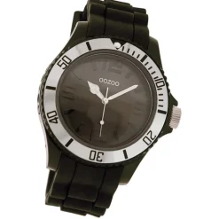 Oozoo Damen Armbanduhr Timepieces Analog Silikon schwarz UOC4353A