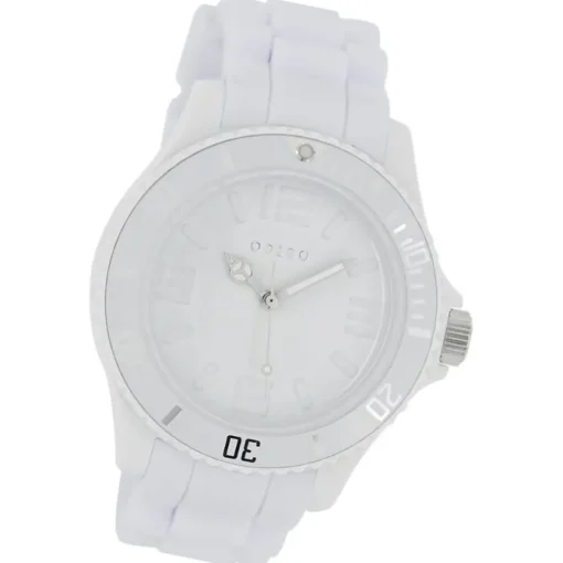 Oozoo Damen Armbanduhr Timepieces Analog Silikon weiß UOC4361A