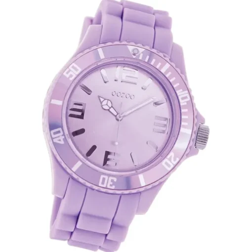 Oozoo Damen Armbanduhr Timepieces Analog Silikon lila UOC4365A
