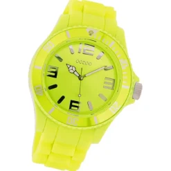 Oozoo Damen Armbanduhr Timepieces Analog Silikon grün UOC4366A