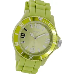 Oozoo Damen Armbanduhr Timepieces Analog Silikon grün UOC4368A