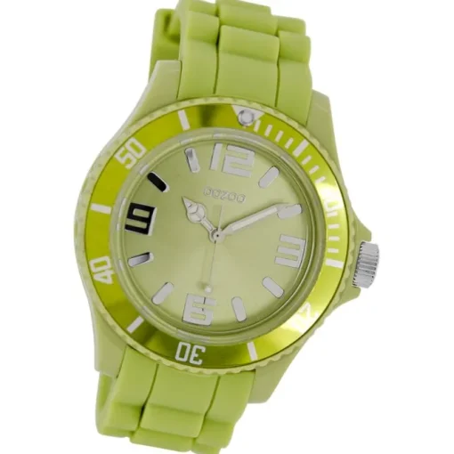 Oozoo Damen Armbanduhr Timepieces Analog Silikon grün UOC4368A