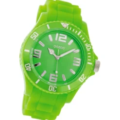 Oozoo Damen Armbanduhr Timepieces Analog Silikon grün UOC4661A
