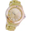Oozoo Damen Armbanduhr Timepieces Analog Silikon beige UOC4662A