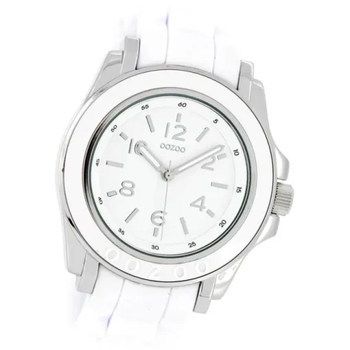 Oozoo Damen Armbanduhr Timepieces Analog Silikon weiß UOC4915A