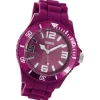 Oozoo Damen Armbanduhr Timepieces Analog Silikon lila UOC5046A