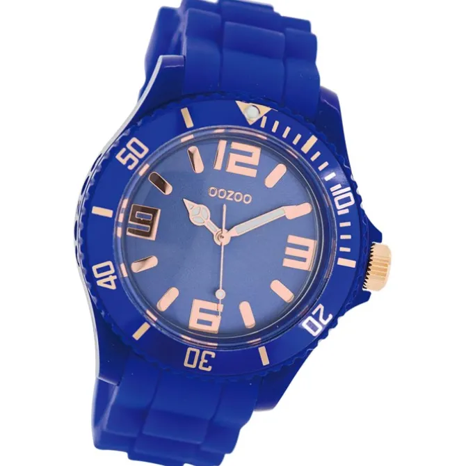 Oozoo Damen Armbanduhr Timepieces Analog Silikon blau UOC5049A