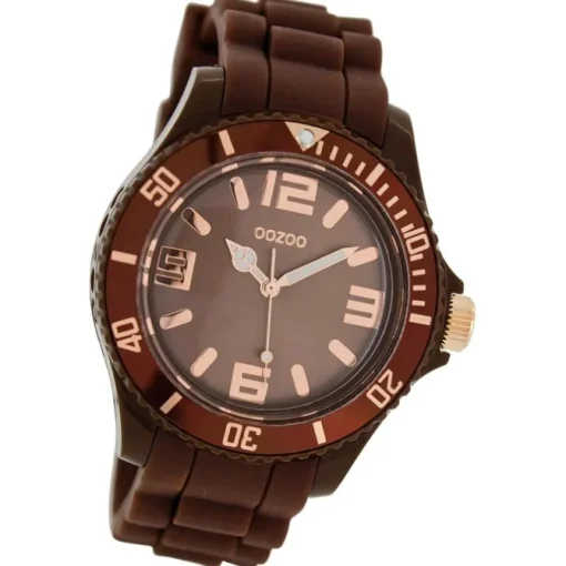 Oozoo Damen Armbanduhr Timepieces Analog Silikon braun UOC5059A