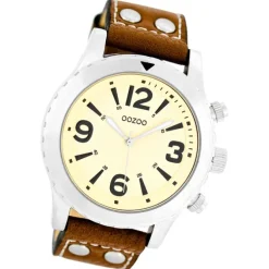 Oozoo Damen Armbanduhr Timepieces Analog Leder braun UOC5172A