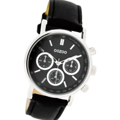 Oozoo Damen Armbanduhr Timepieces Analog Leder schwarz UOC5329A