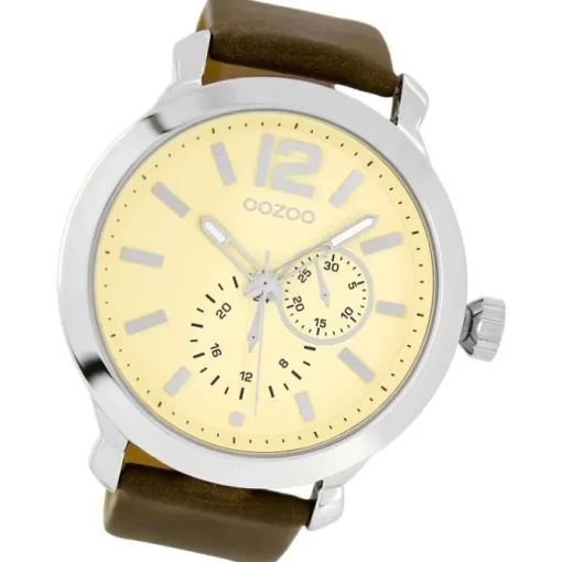 Oozoo Damen Armbanduhr Timepieces Analog Leder braun UOC6076A