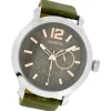 Oozoo Damen Armbanduhr Timepieces Analog Leder grün UOC6077A
