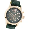 Oozoo Damen Armbanduhr Timepieces Analog Leder dunkelgrün UOC6182A