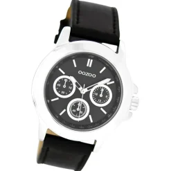 Oozoo Damen Armbanduhr Timepieces Analog Leder schwarz UOC6189A