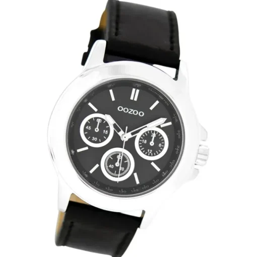 Oozoo Damen Armbanduhr Timepieces Analog Leder schwarz UOC6189A