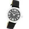 Oozoo Damen Armbanduhr Timepieces Analog Leder schwarz UOC6204A