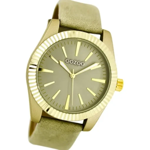 Oozoo Damen Armbanduhr Timepieces Analog Leder gelb UOC6515A