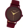Oozoo Damen Armbanduhr Timepieces Analog Leder bordeauxrot UOC10584