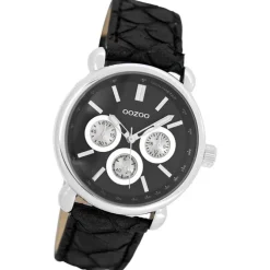Oozoo Damen Armbanduhr Timepieces Analog Leder schwarz UOC7139A