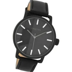 Oozoo Damen Armbanduhr Timepieces Analog Leder schwarz UOC8314A