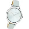 Oozoo Damen Armbanduhr Timepieces Analog Leder hellblau UOC8346A