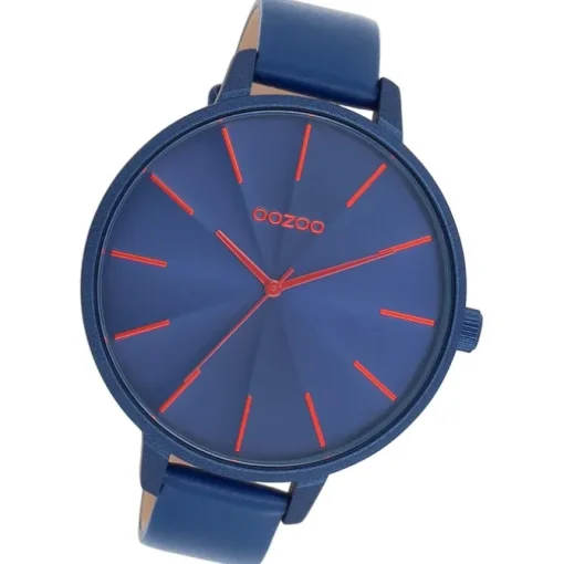 Oozoo Damen Armbanduhr Timepieces Analog Leder blau UOC11252