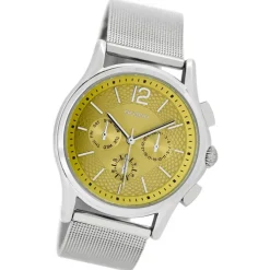 Oozoo Damen Armbanduhr Timepieces Analog Metall silber UOC9105A